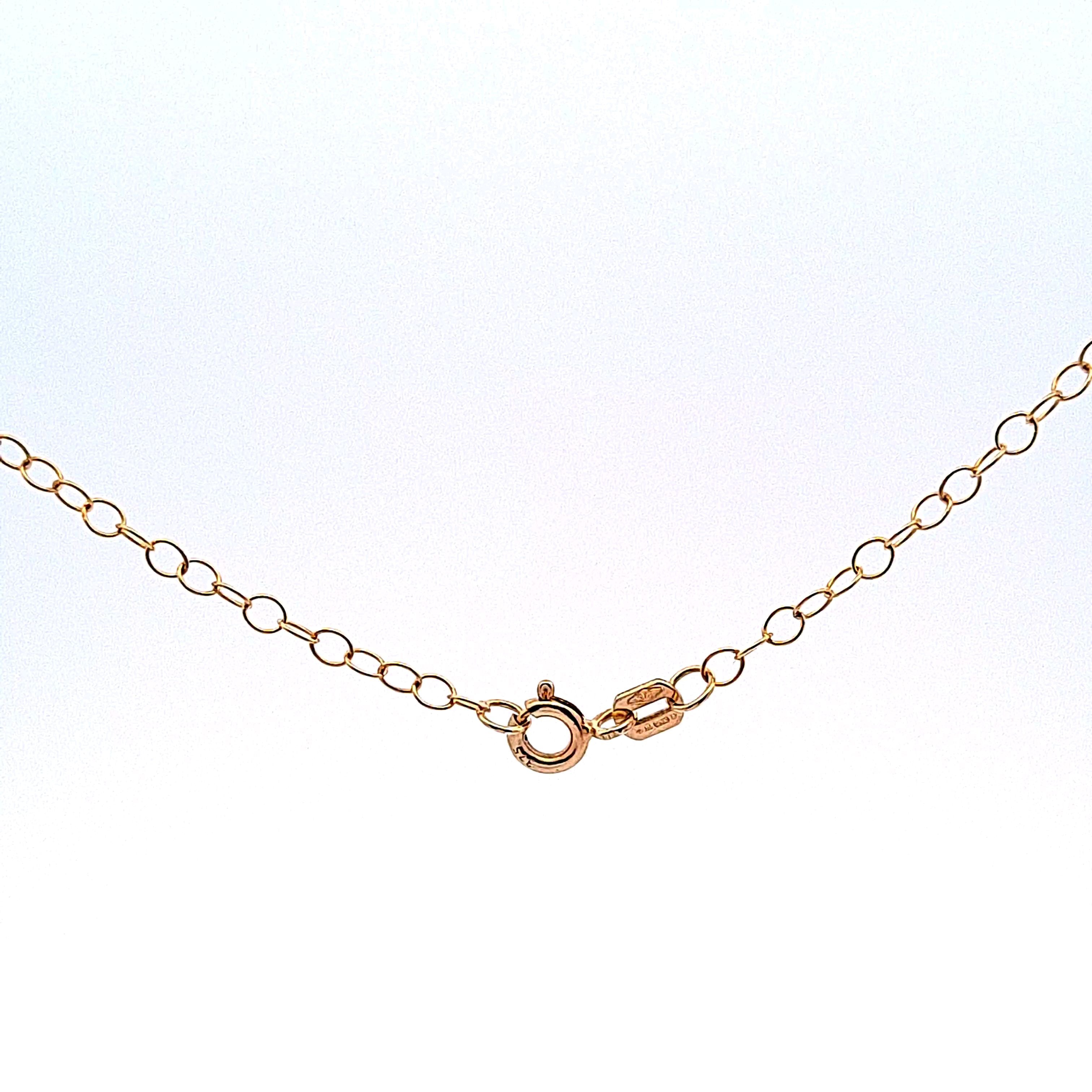 9ct gold trace chain for pendants,20"/51cm 34803 - Armin Lowe Jewellers