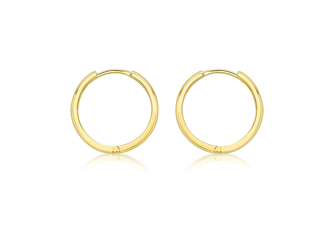 9ct gold Huggy earrings 35223 - Armin Lowe Jewellers