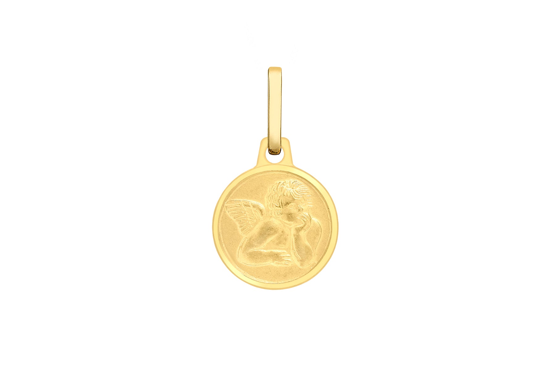 9ct (small) guardian angel medal 336 - Armin Lowe Jewellers