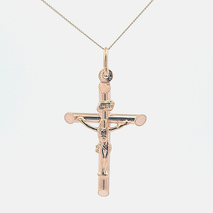 Gold Crucifix 345 - Armin Lowe Jewellers