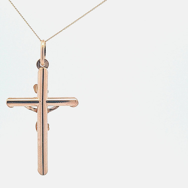 Gold Crucifix 345 - Armin Lowe Jewellers