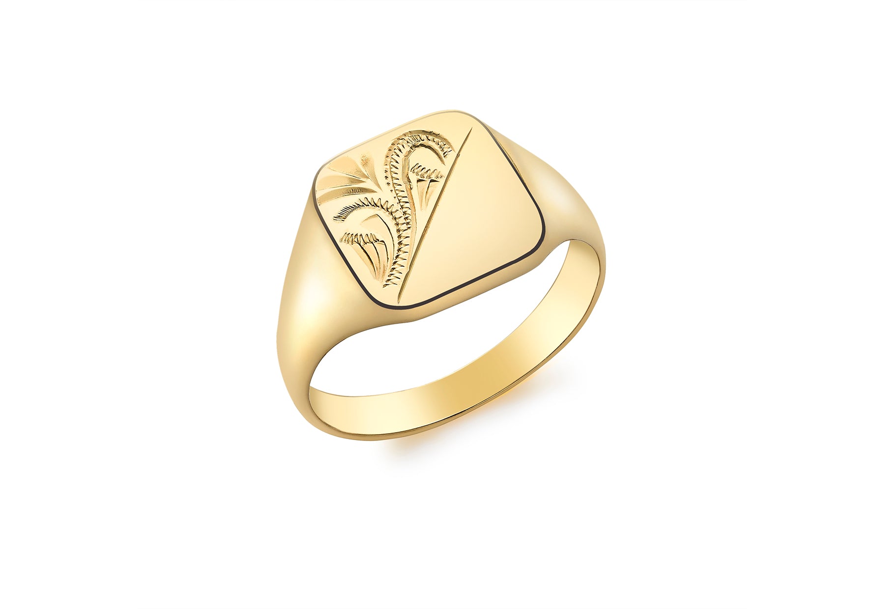 Gents Gold solid signet ring 36837 - Armin Lowe Jewellers