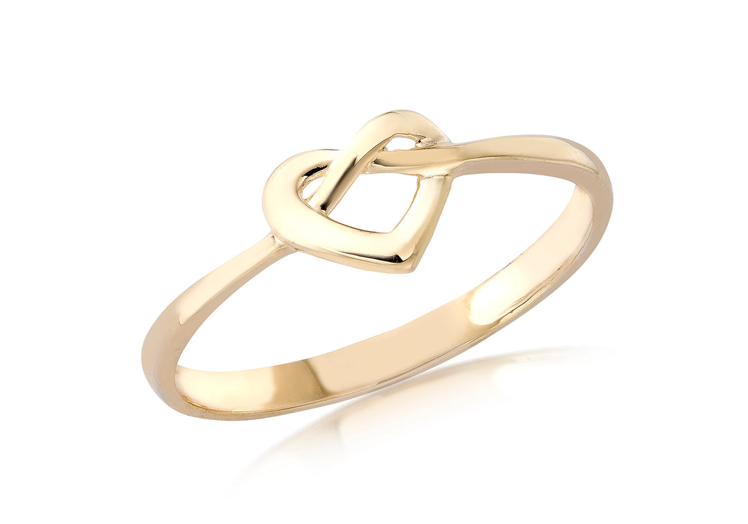 9ct gold Infinity Heart ring 37569 - Armin Lowe Jewellers