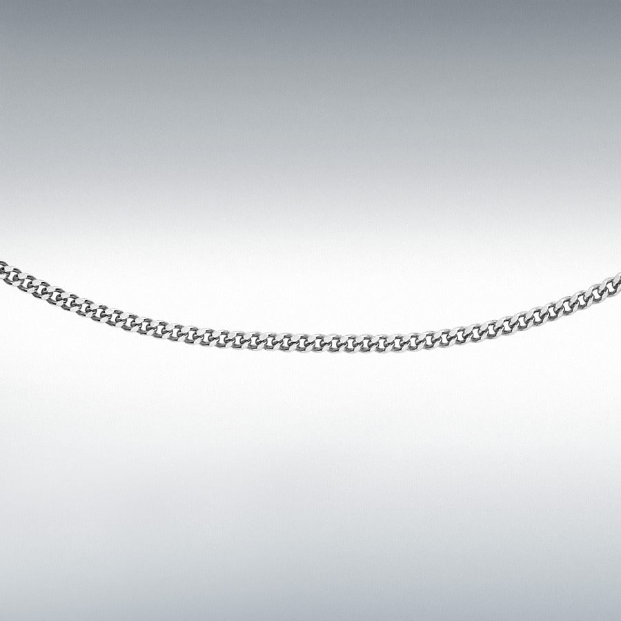 White gold 18"/46cm curb chain 35955 - Armin Lowe Jewellers