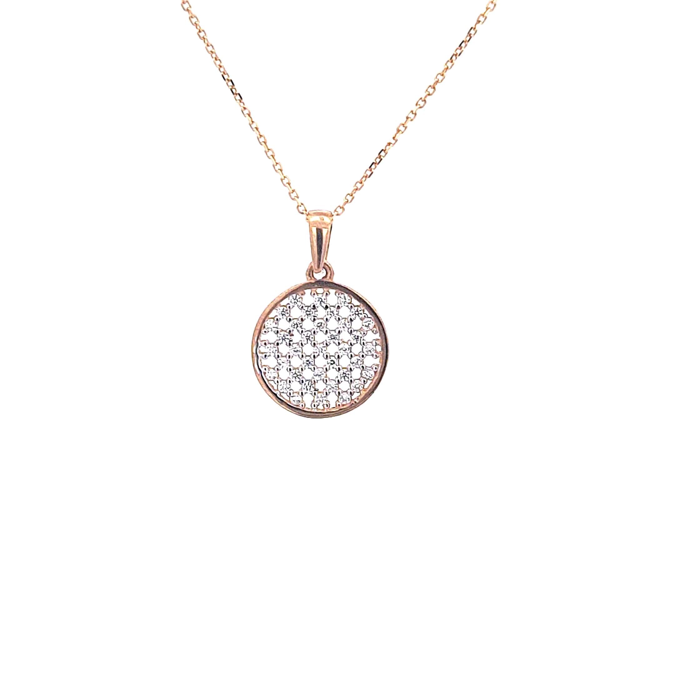 Gold pendant 12mm circle 36905 - Armin Lowe Jewellers