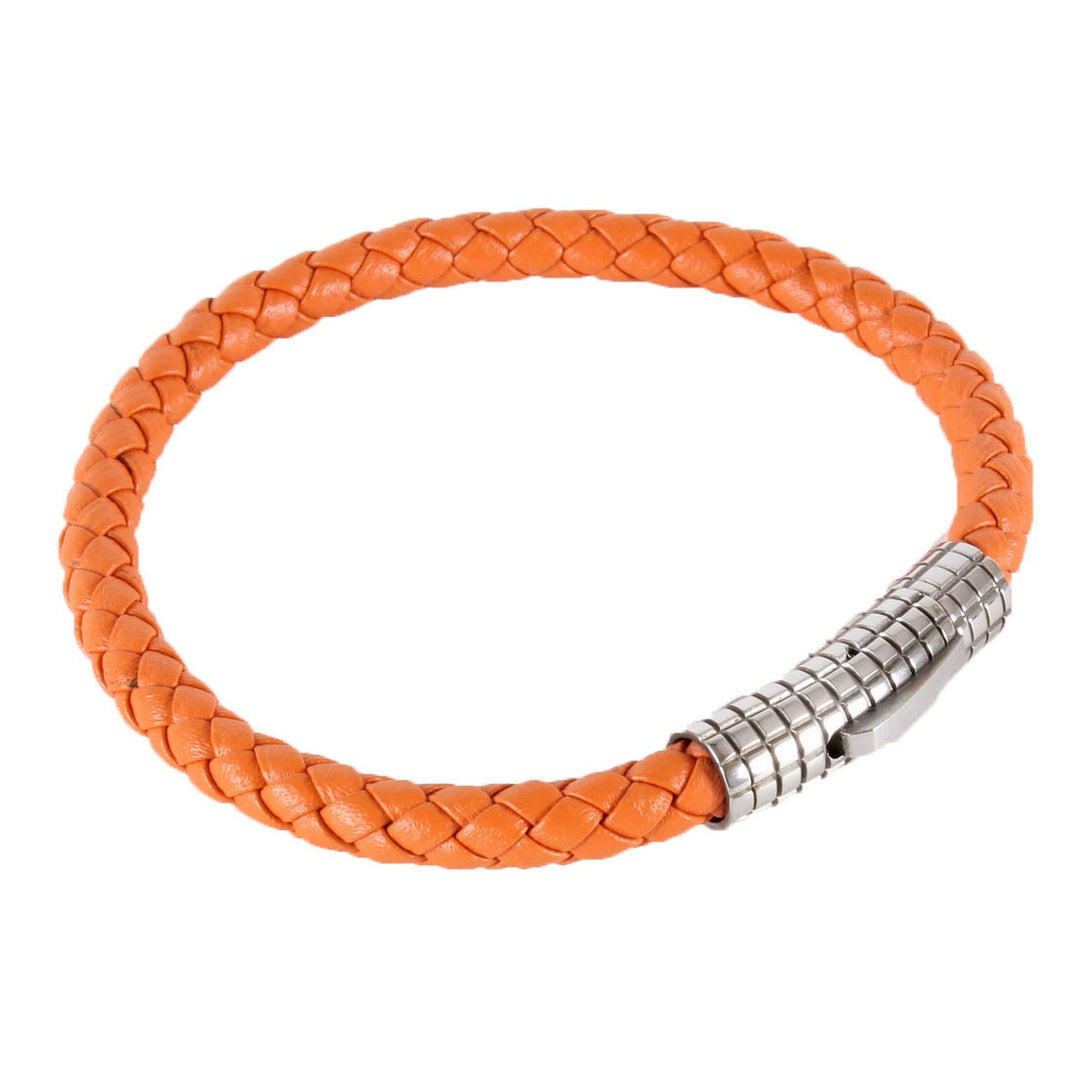 Orange leather gents bracelet 36563 - Armin Lowe Jewellers