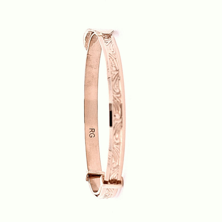 Baby Christening Bangle in Rolled Gold 36066 - Armin Lowe Jewellers