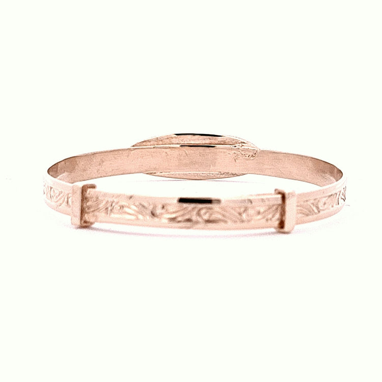 Baby Christening Bangle in Rolled Gold 36066 - Armin Lowe Jewellers