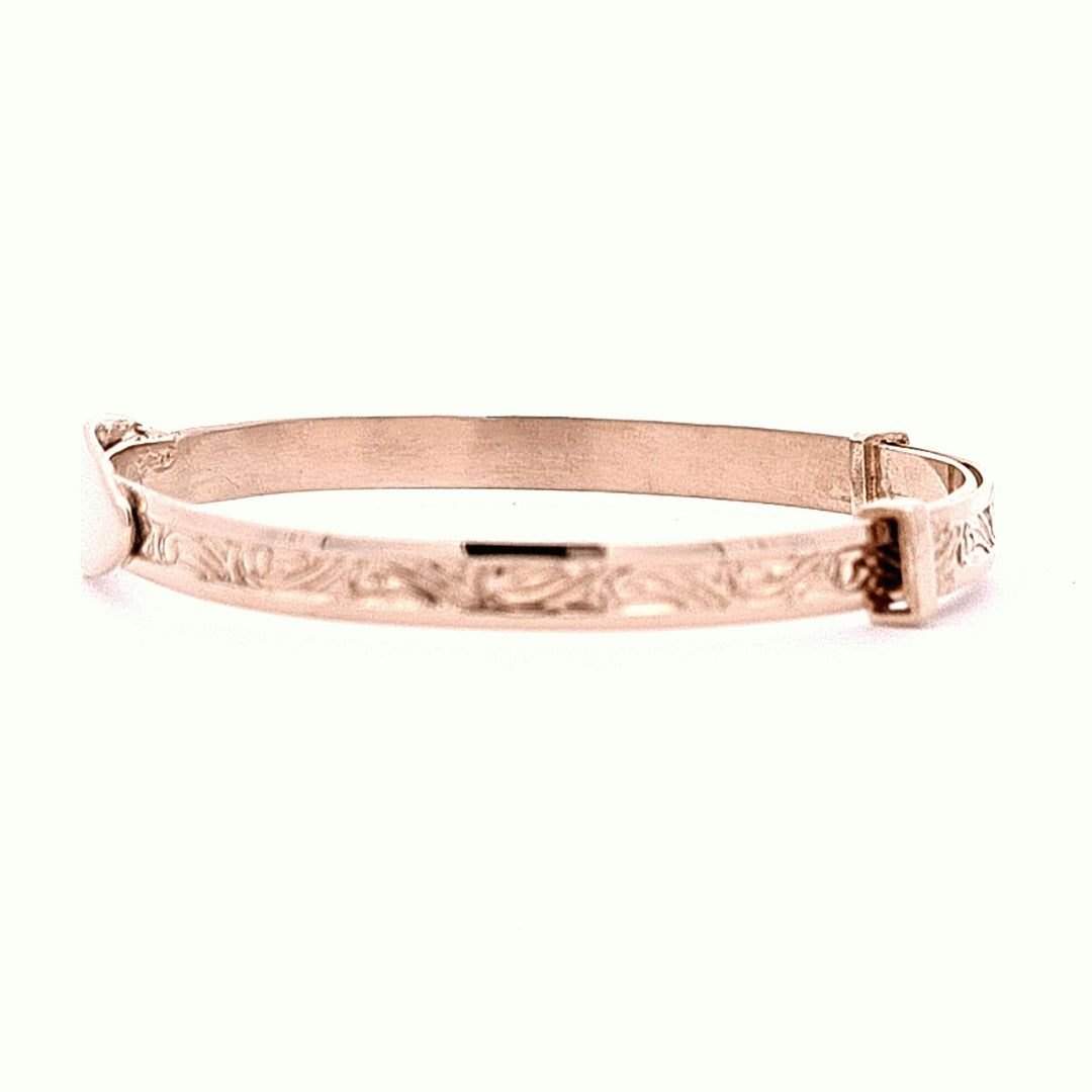 Baby Christening Bangle in Rolled Gold 36066 - Armin Lowe Jewellers