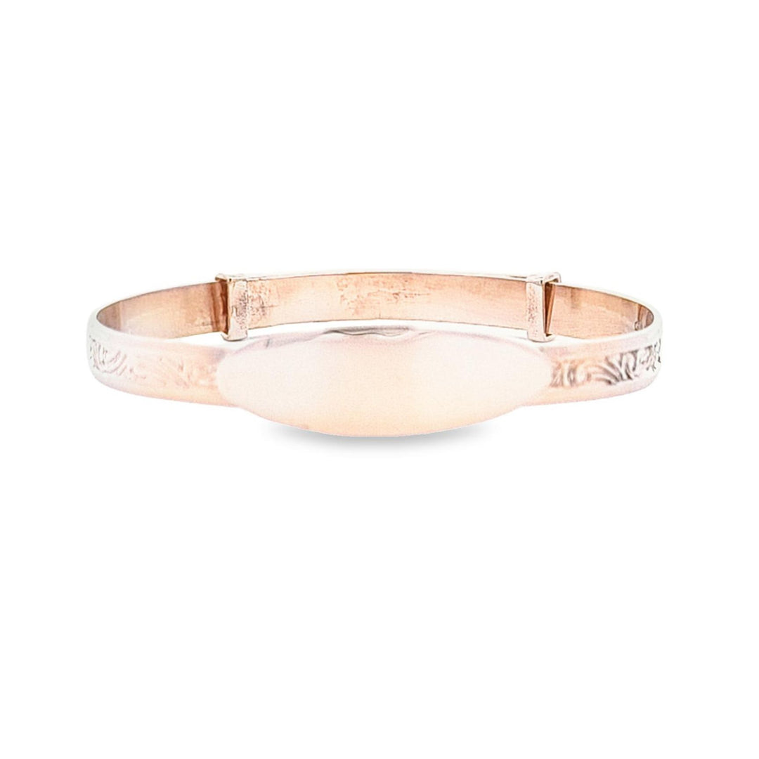 Baby Christening Bangle in Rolled Gold 36066 - Armin Lowe Jewellers