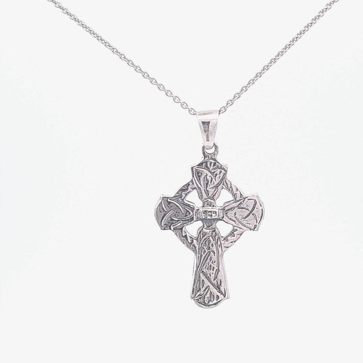 Connemara marble Celtic cross 37302 - Armin Lowe Jewellers