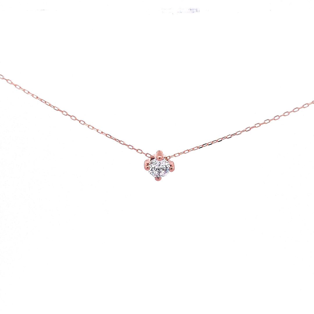 Rose Gold Solitaire pendant 36992 - Armin Lowe Jewellers