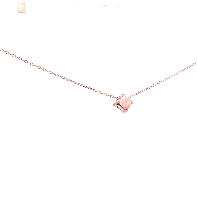 Rose Gold Solitaire pendant 36992 - Armin Lowe Jewellers