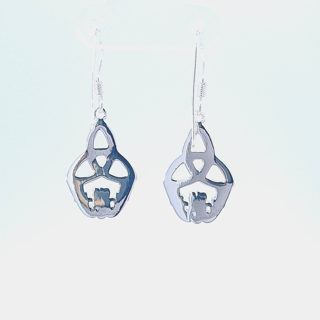 Claddagh and celtic Trinity knot earrings 37312 - Armin Lowe Jewellers