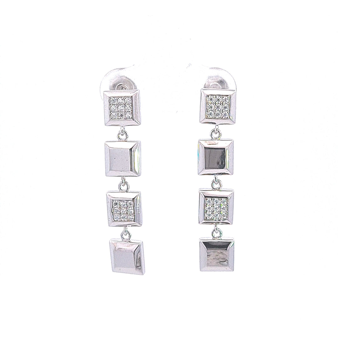 Multi panel drop earrings 37670