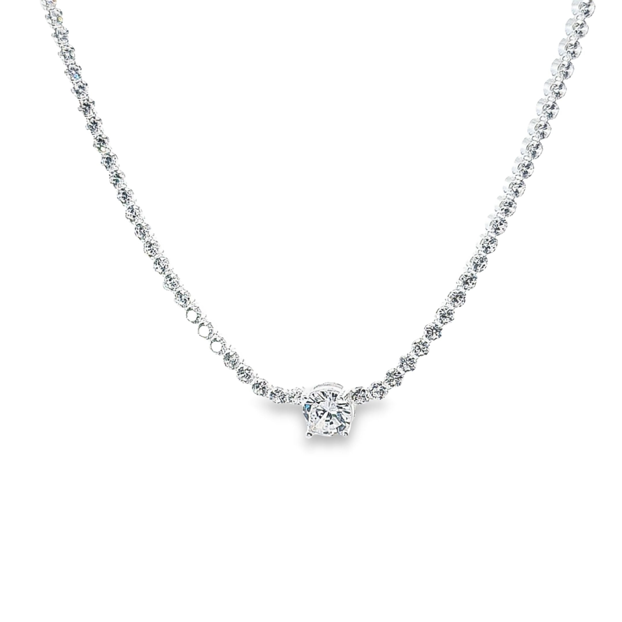 Solitaire Tennis necklace 36660 - Armin Lowe Jewellers