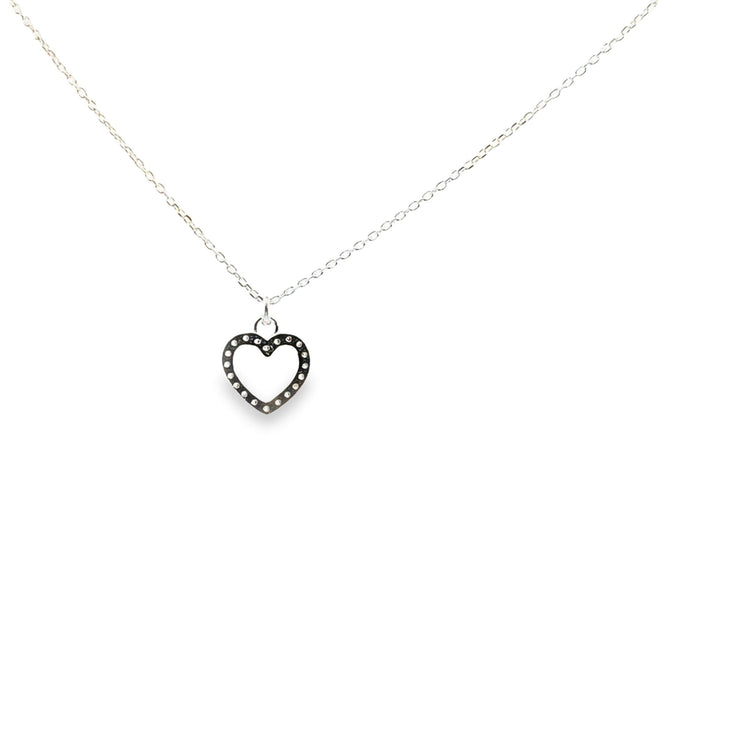 CZ Heart pendant 36683 - Armin Lowe Jewellers