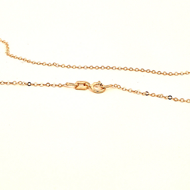 9ct gold 18"/46cm trace chain for pendant 32115 - Armin Lowe Jewellers