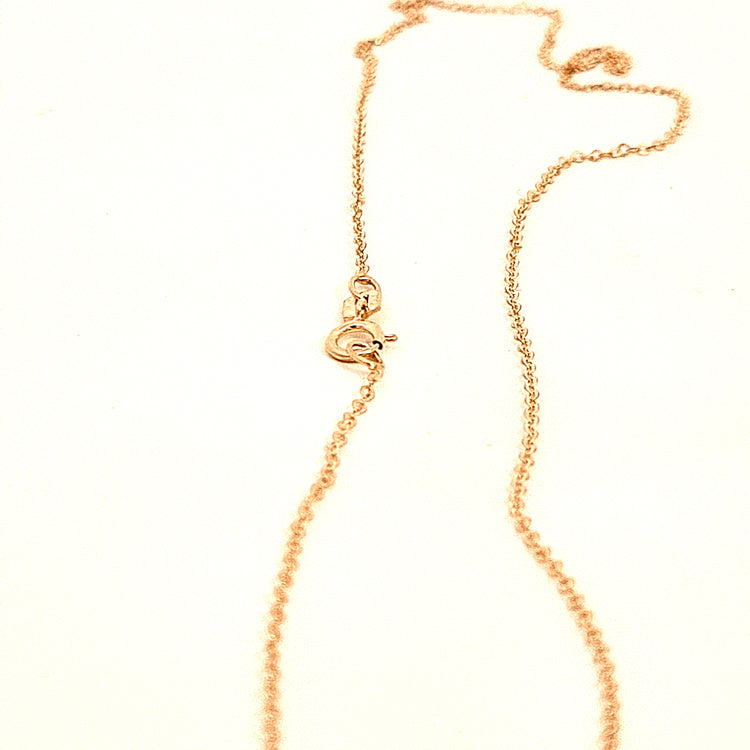 9ct gold 18"/46cm trace chain for pendant 32115 - Armin Lowe Jewellers