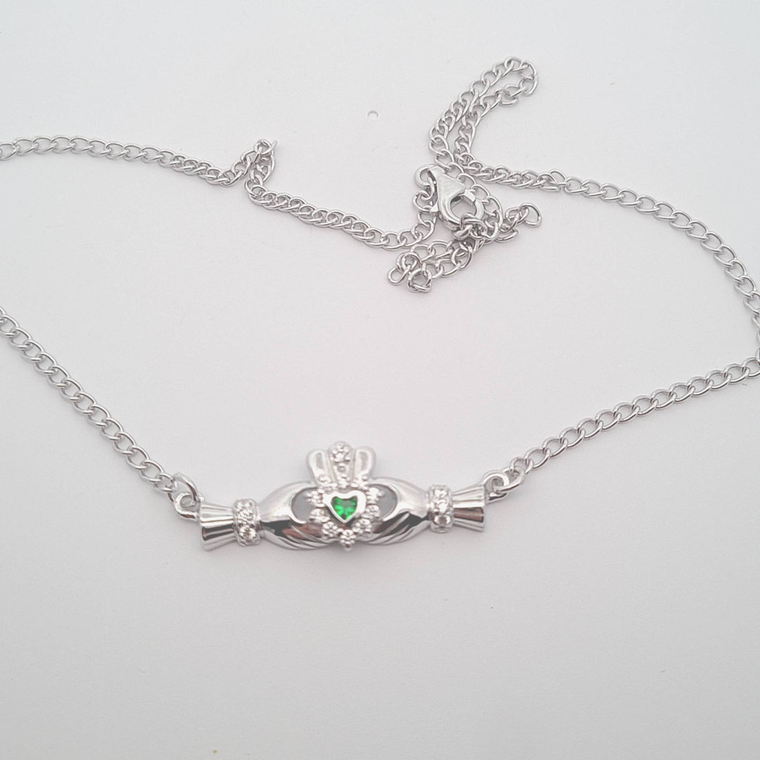 Claddagh cluster necklace 37321 - Armin Lowe Jewellers