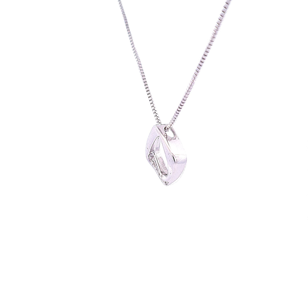 Open lozenge ribbon pendant 34113 - Armin Lowe Jewellers