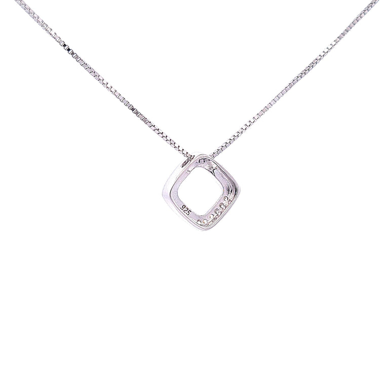 Open lozenge ribbon pendant 34113 - Armin Lowe Jewellers