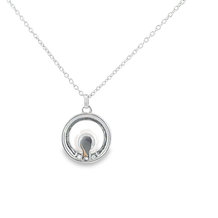 Sterling silver pearl pendant 36969 - Armin Lowe Jewellers