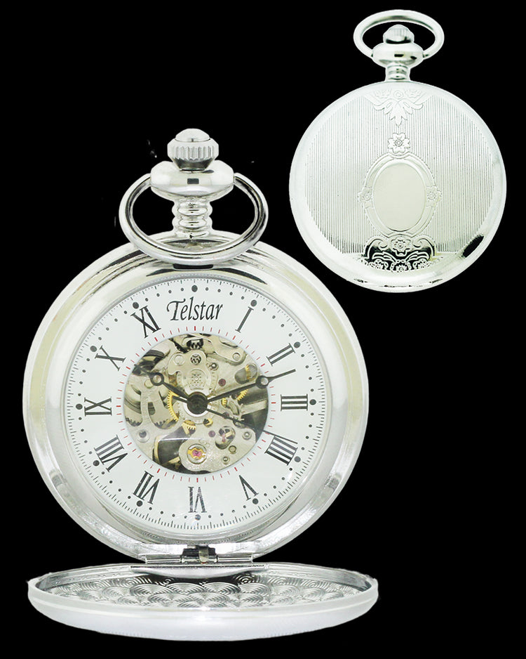 Telstar P9023 CSW mechanical full hunter pocket watch 36459 - Armin Lowe Jewellers