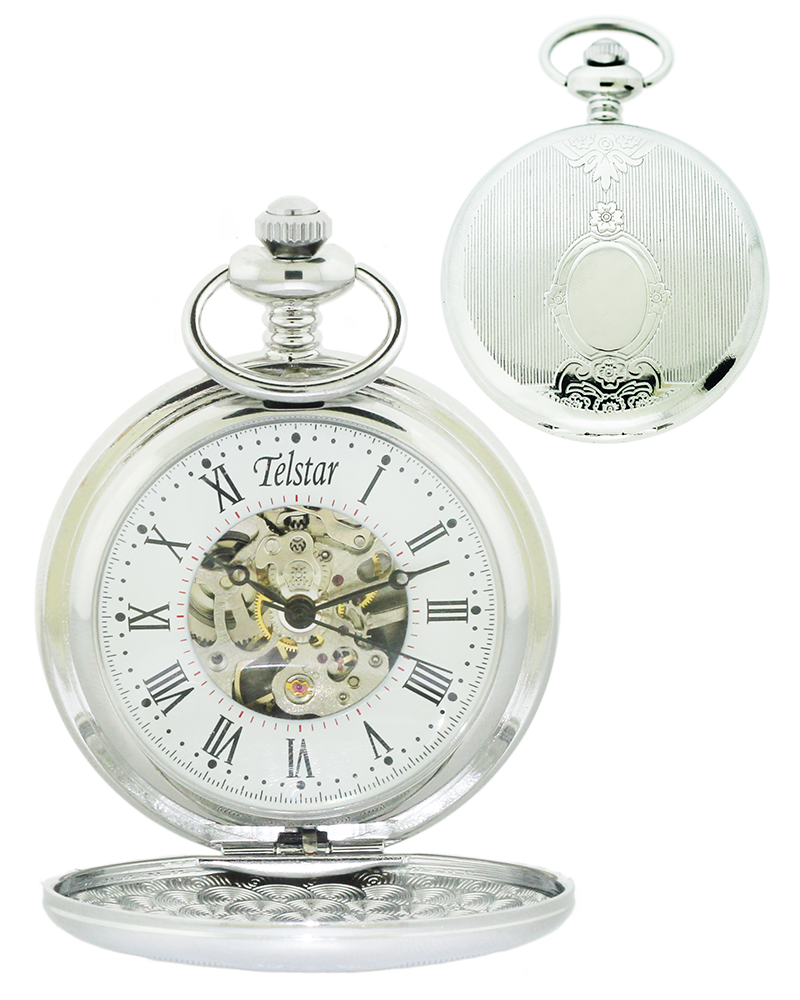 Telstar P9023 CSW mechanical full hunter pocket watch 36459 - Armin Lowe Jewellers