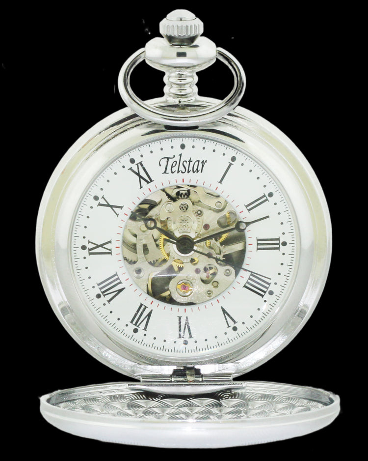 Telstar P9023 CSW mechanical full hunter pocket watch 36459 - Armin Lowe Jewellers