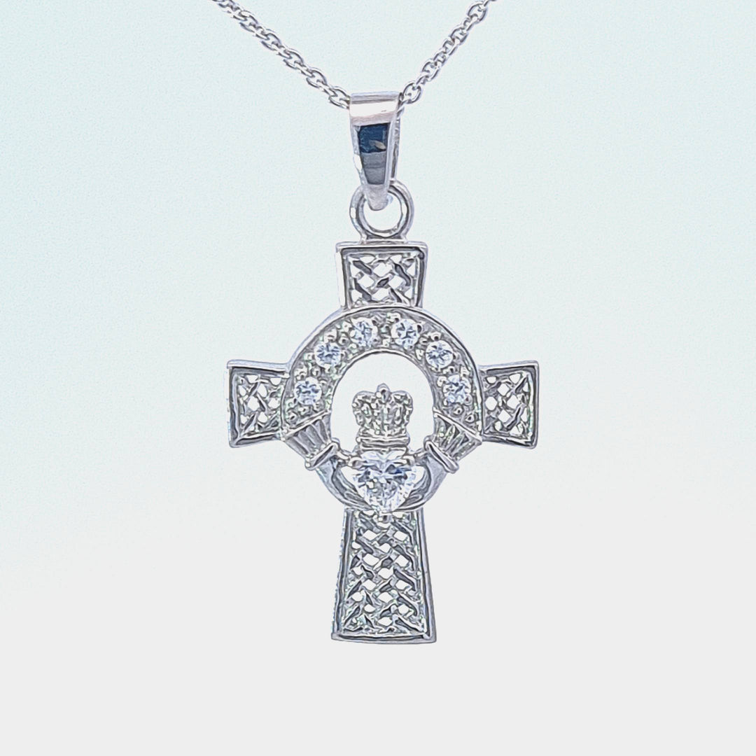 Celtic Claddagh cross 37330 - Armin Lowe Jewellers