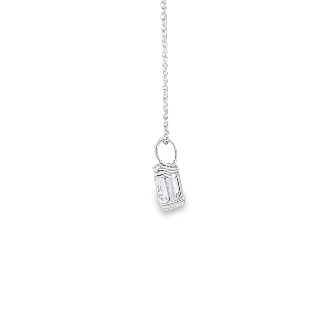 Sterling silver CZ square pendant 36923 - Armin Lowe Jewellers