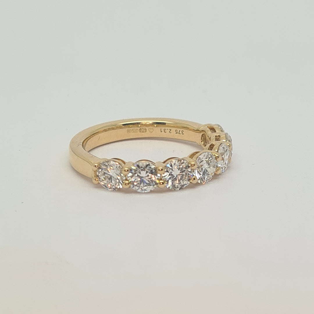 Diamond 7 stone Eternity ring 37485 - Armin Lowe Jewellers