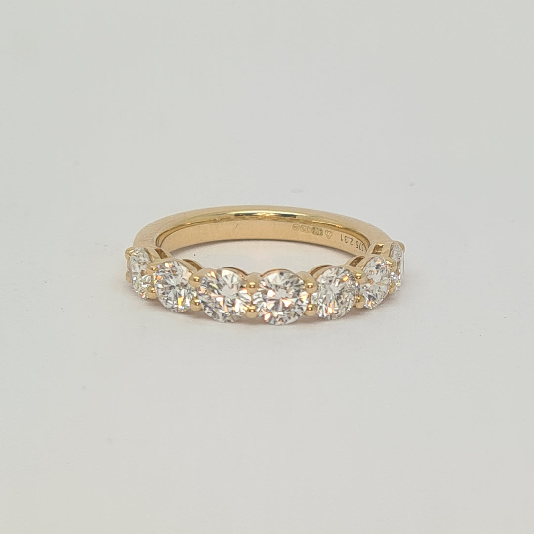 Diamond 7 stone Eternity ring 37485 - Armin Lowe Jewellers