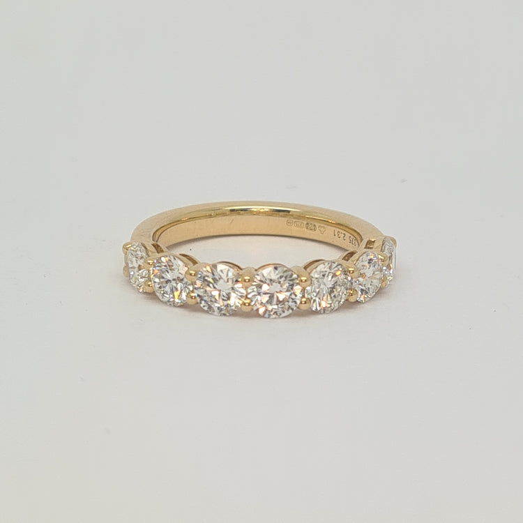 Diamond 7 stone Eternity ring 37485 - Armin Lowe Jewellers