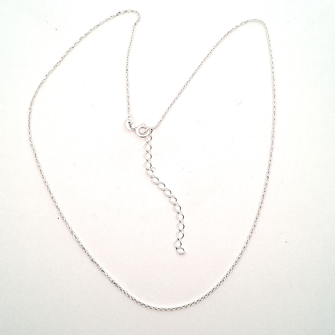 Sterling silver adjustable chain 16"/41cm-18"/46cm 37708