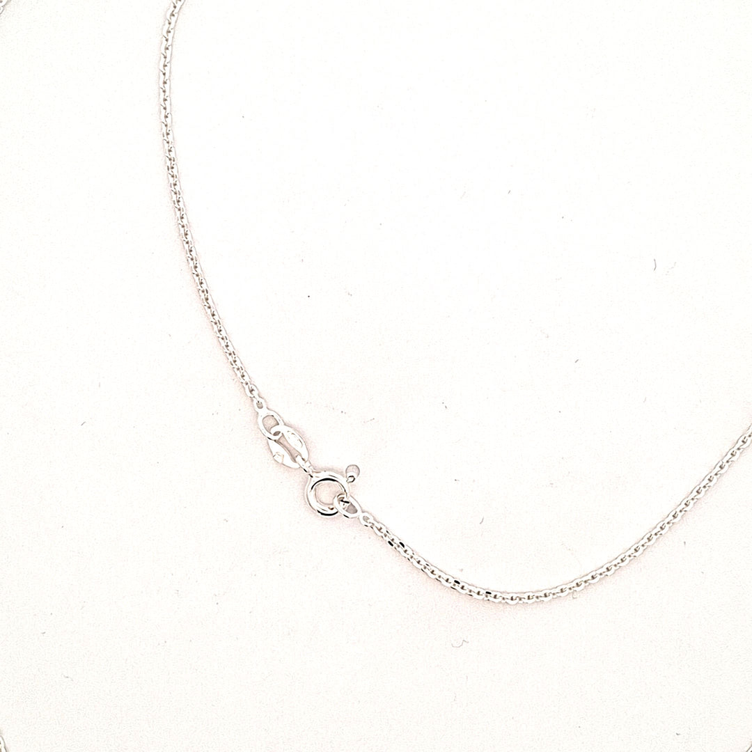 Sterling silver chain with diamond cut links, strong and suitable for pendants 27477