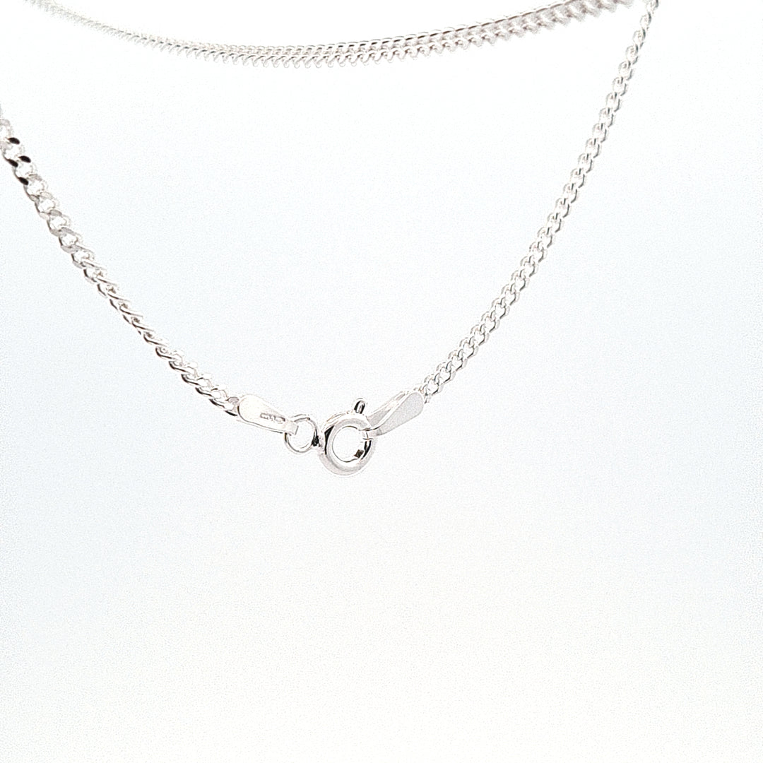 Sterling silver filed curb link, 1.75mm width 24"/61cm chain 27539 - Armin Lowe Jewellers