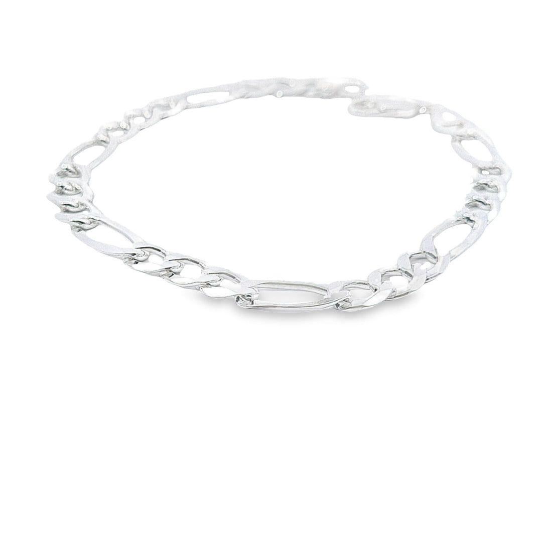 Gents 3+1 Figaro curb bracelet 27607 - Armin Lowe Jewellers