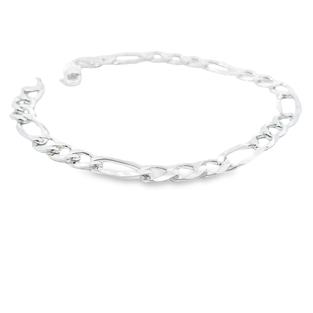 Gents 3+1 Figaro curb bracelet 27607 - Armin Lowe Jewellers