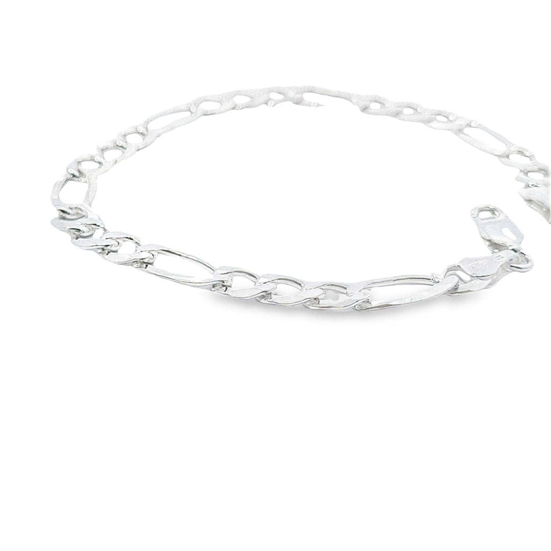 Gents 3+1 Figaro curb bracelet 27607 - Armin Lowe Jewellers