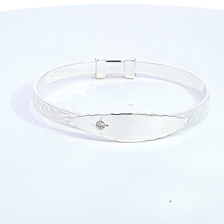 Baby Christening Bangle 36669 - Armin Lowe Jewellers