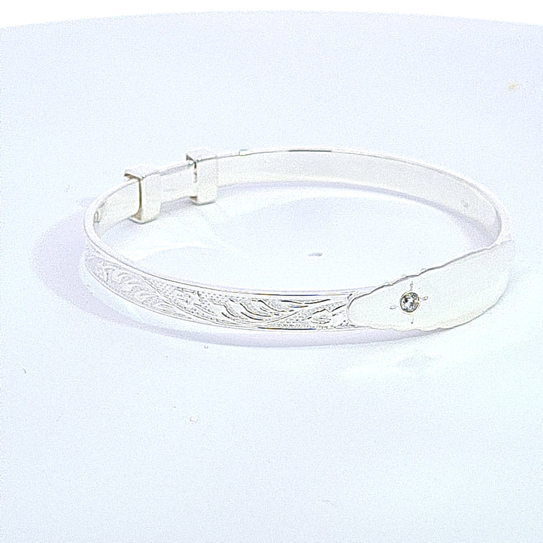 Baby Christening Bangle 36669 - Armin Lowe Jewellers