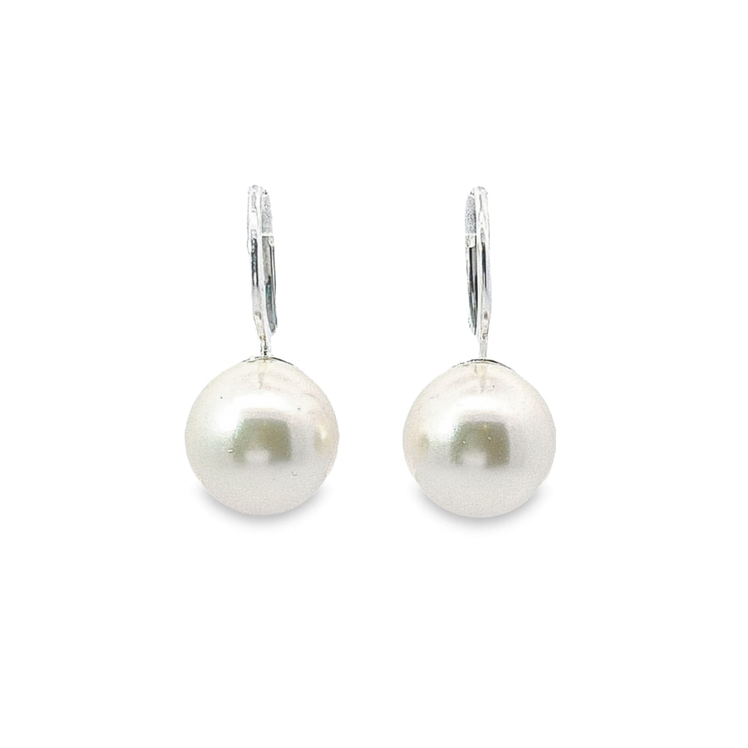 Large Pearl drop earrings 36684 - Armin Lowe Jewellers