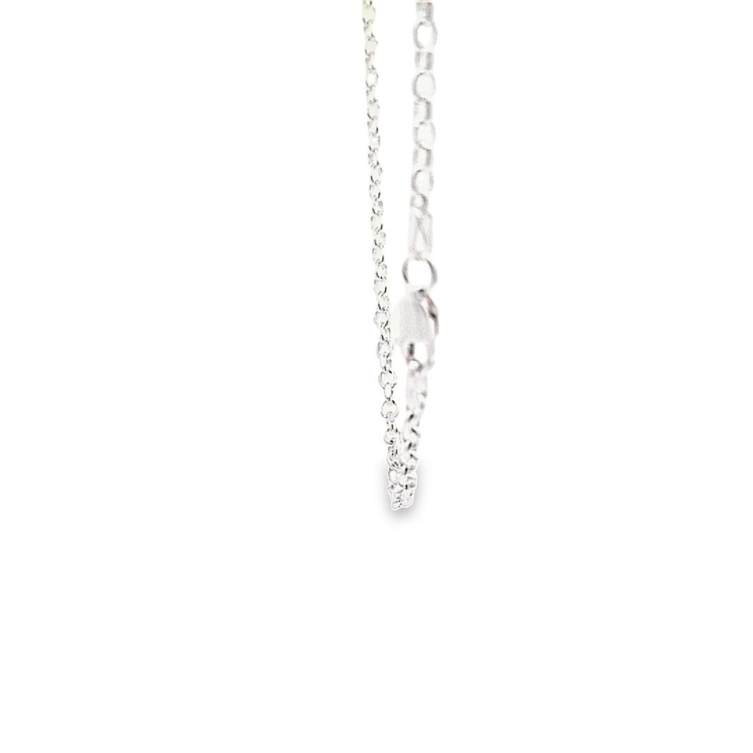 Sterling silver diamond cut chunky belcher chain 24"/61cm 28536 - Armin Lowe Jewellers