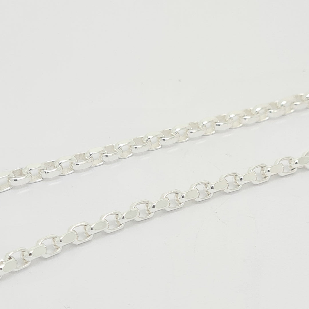 Heavyweight diamond cult belcher link chain, 3.3mm width, 20"/51cm 28549