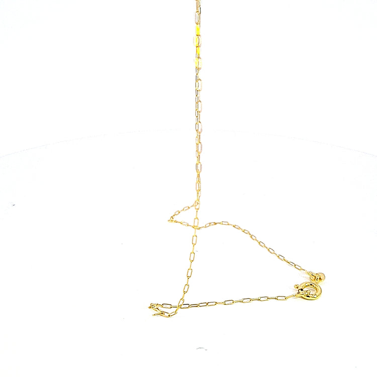 9ct gold 18"/46cm Paper link chain 36584 - Armin Lowe Jewellers