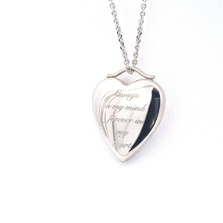 Heart locket with ashes container 37479 - Armin Lowe Jewellers