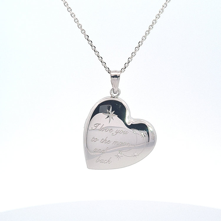 I love you to the moon and back locket 36713 - Armin Lowe Jewellers