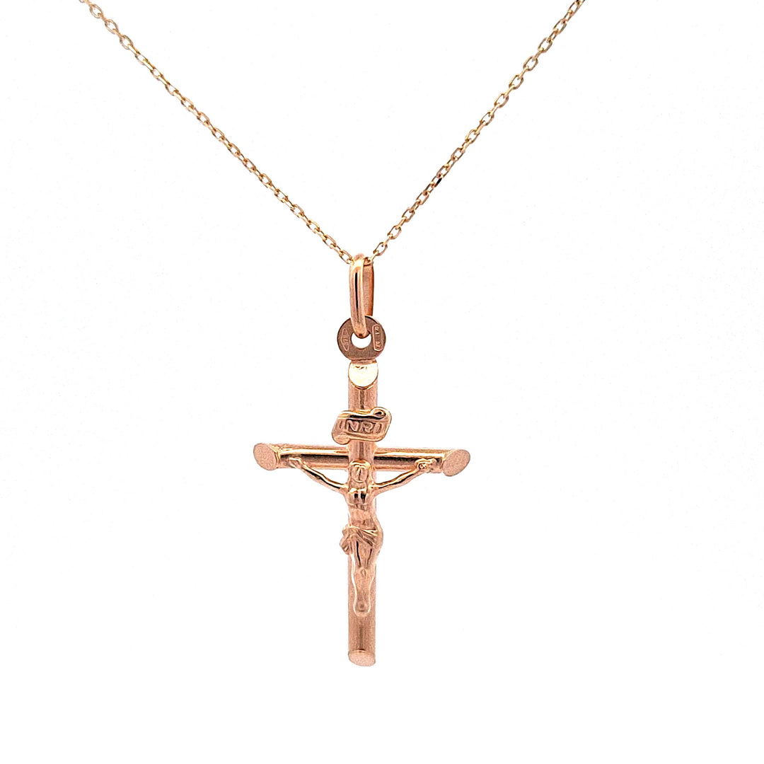 Gold Crucifix on chain 37634